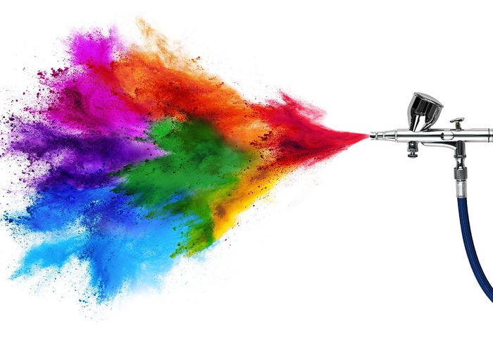 Nachbearbeitung im 3D-Druck Lackieren - Symbolbild